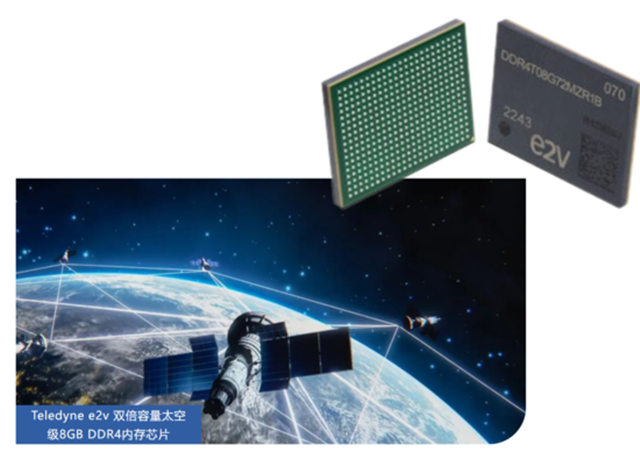 Teledyne e2v 雙倍容量太空級 8GB DDR4 內(nèi)存芯片，面向高可靠性太空應(yīng)用