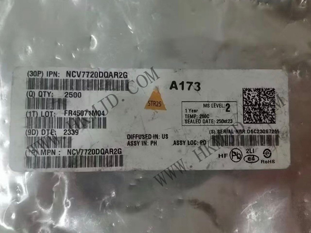 [出售] NCV7720DQAR2G（ON）十通道 Deca 半橋驅(qū)動器，SSOP-24